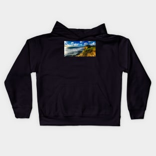 Highway 101 Davenport Pier California coast Kids Hoodie